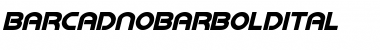 Barcade No Bar Bold Italic Bold Italic Font