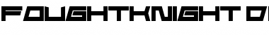 FoughtKnight Die Font