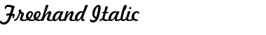 Freehand Italic Font