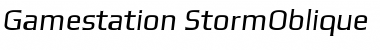 Gamestation Storm Oblique Italic Font
