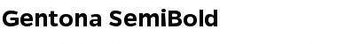 Gentona SemiBold Regular Font