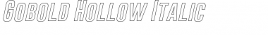 Gobold Hollow Italic Font