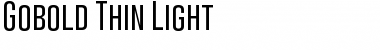 Download Gobold Thin Light Font