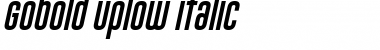 Gobold Uplow Italic Font