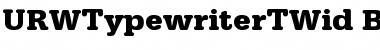 URWTypewriterTWid Bold Font