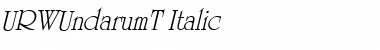 URWUndarumT Italic