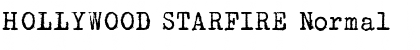 HOLLYWOOD STARFIRE Font