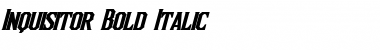 Inquisitor Bold Italic Font