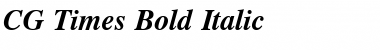 CG Times Bold Italic Font