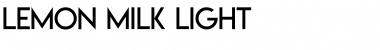 Lemon/Milk light Font