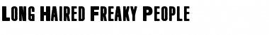 Long Haired Freaky People Regular Font