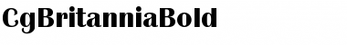 CgBritanniaBold Font