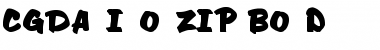 CgDavisonZip Bold Font