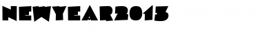 NewYear2013 Regular Font
