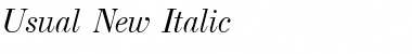 Usual New Italic