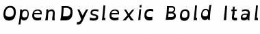 OpenDyslexic Bold Italic