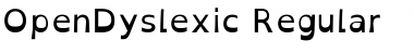 OpenDyslexic Regular Font