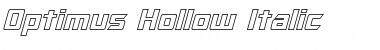 Optimus Hollow Italic Font