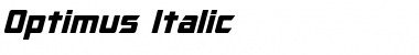 Optimus Italic Font