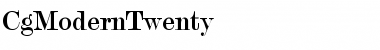 CgModernTwenty Medium Font