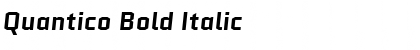 Quantico Bold Italic