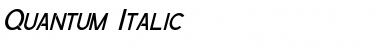 Quantum Italic Font