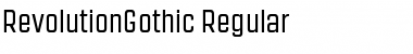 Revolution Gothic Regular Font