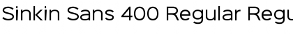 Sinkin Sans 400 Regular Regular Font