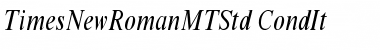 Times New Roman MT Std Font