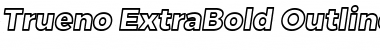 Trueno ExtraBold Outline Italic