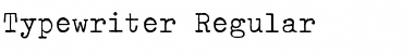 Typewriter Regular Font