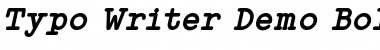 Typo Writer Demo Bold Italic