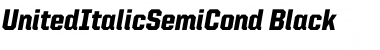 Download United Italic SemiCond Font