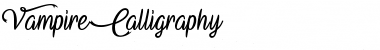 Vampire Calligraphy Regular Font