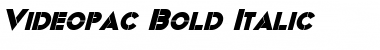 Videopac Bold Italic Font