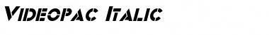 Videopac Italic Font