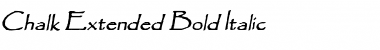 Chalk-Extended Bold Italic