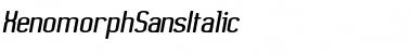 XenomorphSans Italic Font