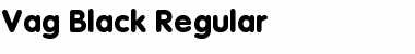 Vag-Black Regular Font