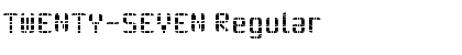 TWENTY-SEVEN Regular Font