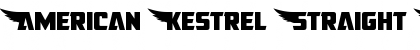 American Kestrel Straight Regular Font