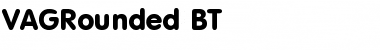 VAGRounded BT Regular Font