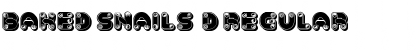 Baked Snails 3D Regular Font