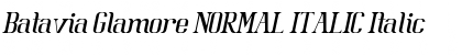 Batavia Glamore NORMAL ITALIC Italic Font