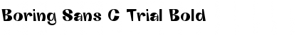 Boring Sans C Trial Font