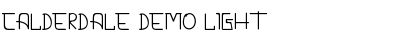 CALDERDALE DEMO Light Font