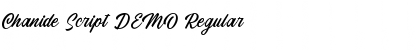 Chanide Script DEMO Regular Font