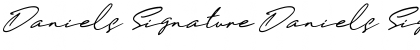 Daniels Signature Font