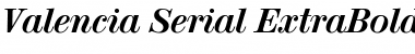 Valencia-Serial-ExtraBold RegularItalic Font