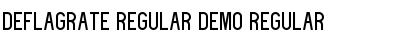 deflagrate regular demo Font